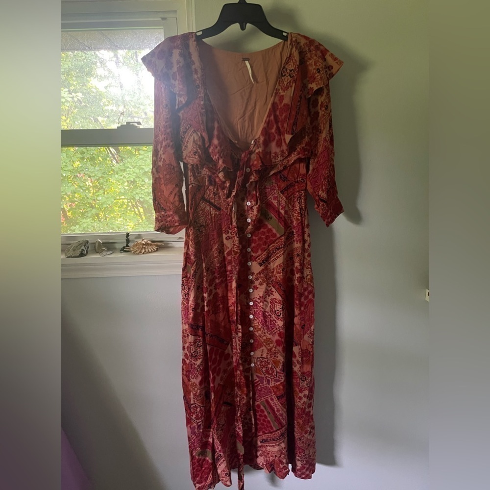 Free People  Lennon Dress in Primrose Combo - Picture 3 of 6